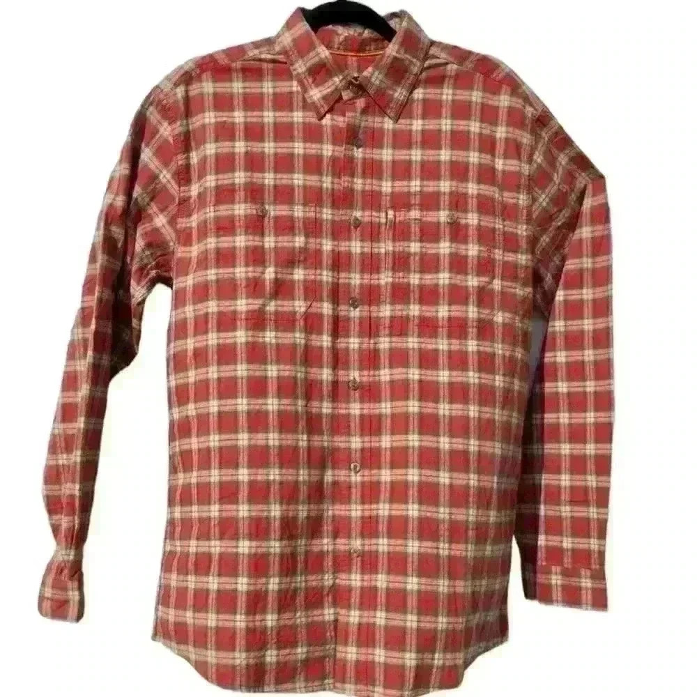 Orvis Men's Flat Creek Tech Flannel Color Sedona Sz. M NWOT